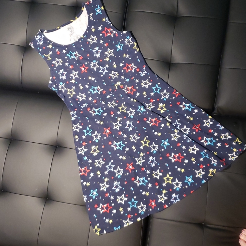 Wonder Nation Navy Cotton Tank Dress (XL, 14/16)